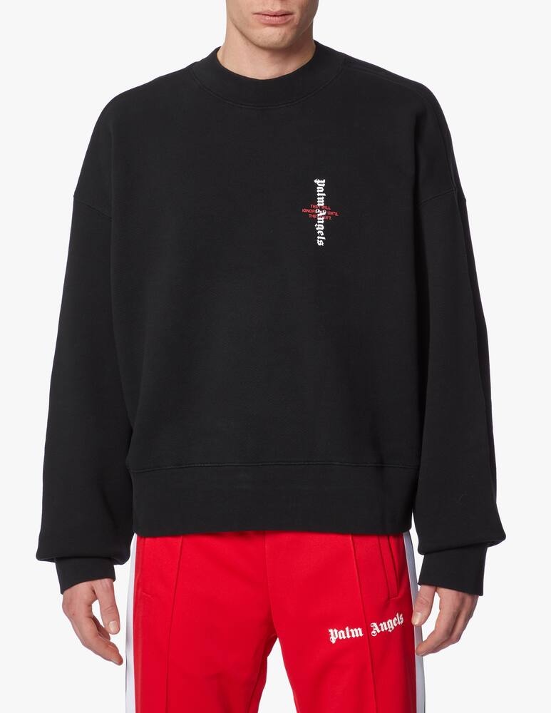 rinascente Palm Angels Felpa a girocollo statement logo