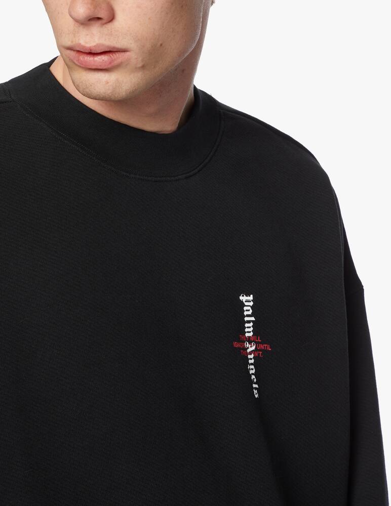 rinascente Palm Angels Felpa a girocollo statement logo