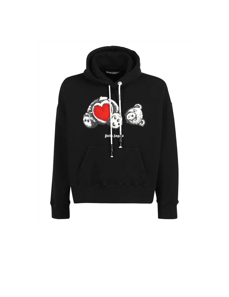 rinascente Palm Angels Felpa con cappuccio bear in love