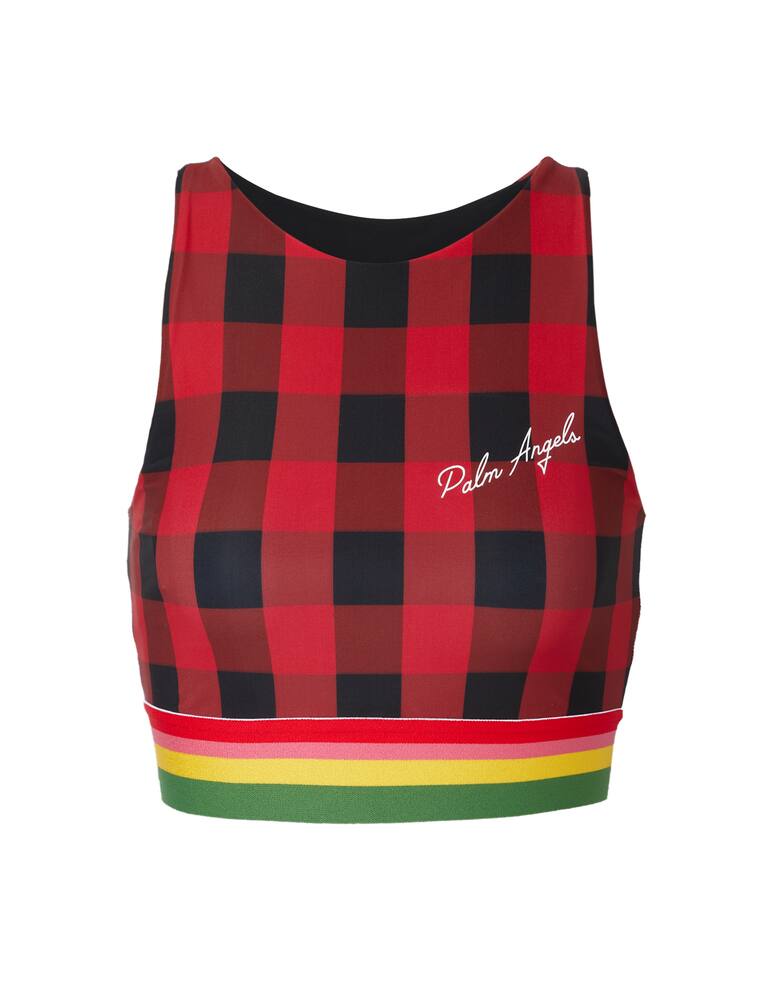 Palm Angels Check print sports bra - picture 1 Palm Angels Check print sports bra - picture 1