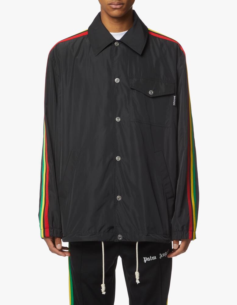 rinascente Palm Angels Coach jacket miami logo