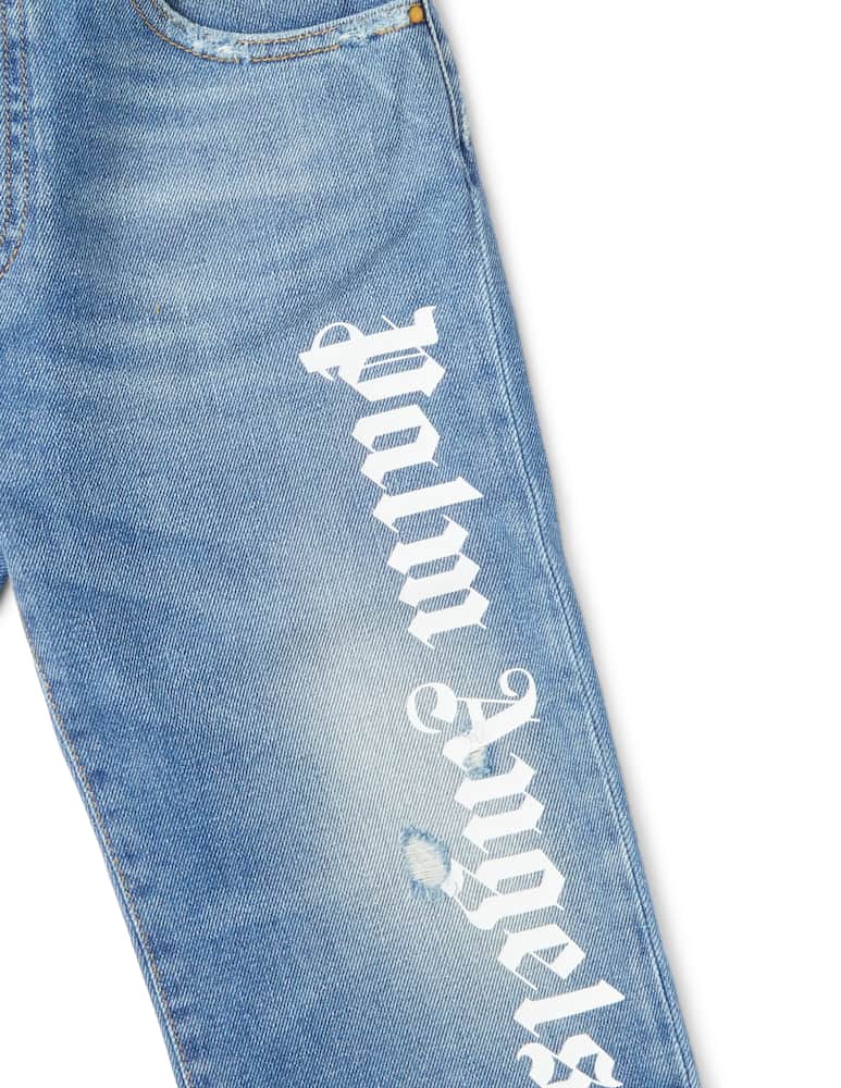 Palm Angels Jeans con over logo - immagine 2 Palm Angels Jeans con over logo - immagine 2