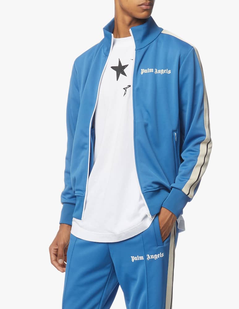 Palm Angels Felpa track classic - blu - immagine 1 Palm Angels Felpa track classic - blu - immagine 1