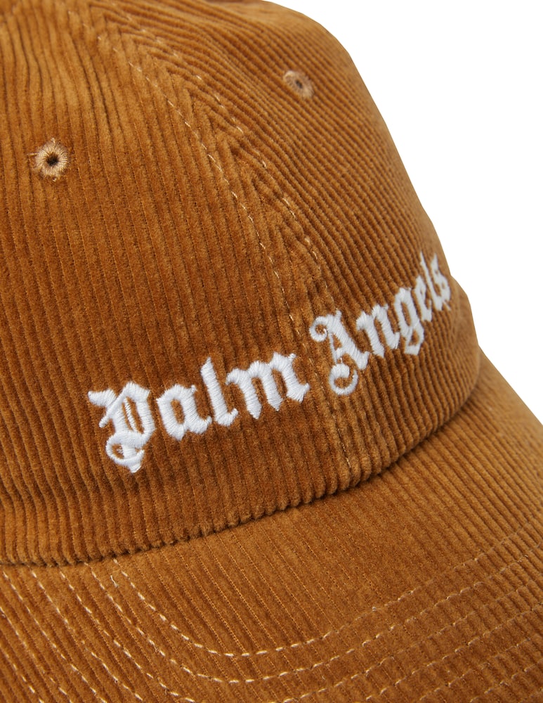 rinascente Palm Angels Corduroy logo cap - brown