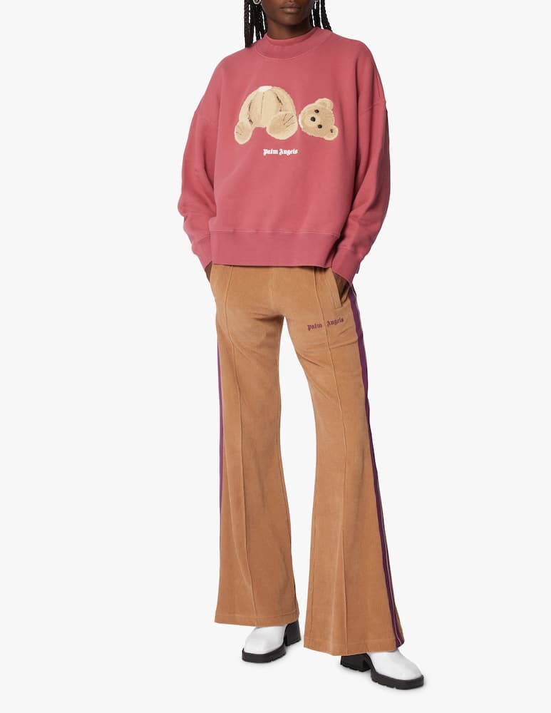 rinascente Palm Angels Felpa in cotone con orsetto - rosa