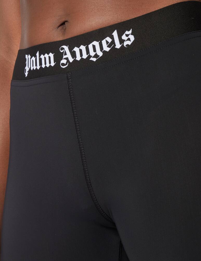 rinascente Palm Angels Leggings classico con logo - nero