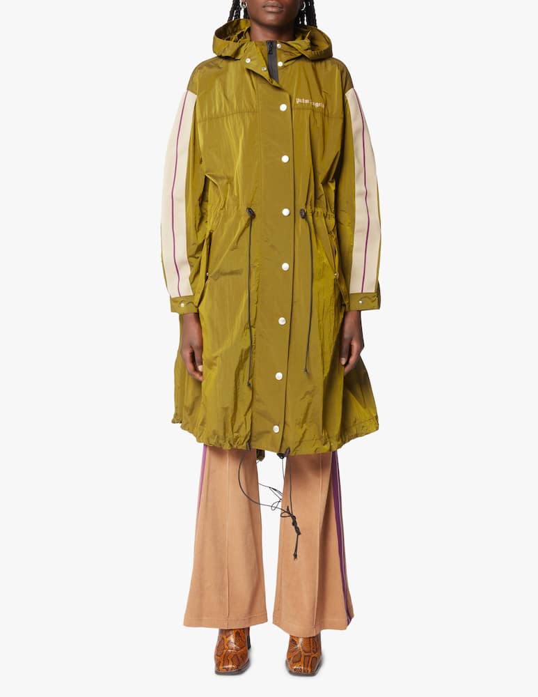 rinascente Palm Angels Long wind braker jacket - olive