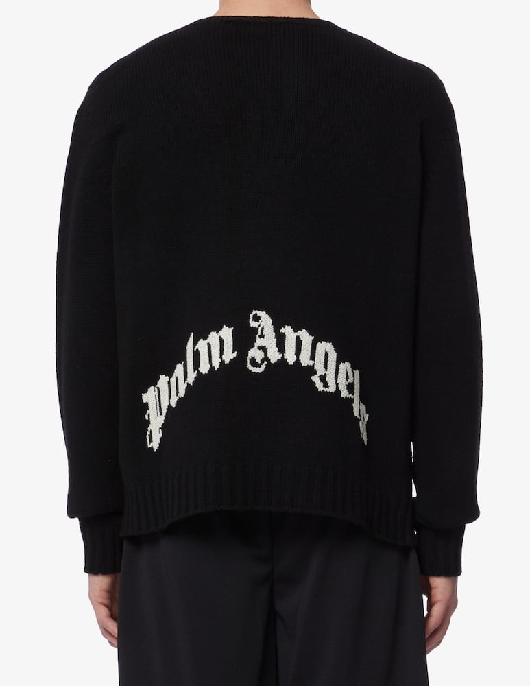 rinascente Palm Angels Felpa girocollo con logo 