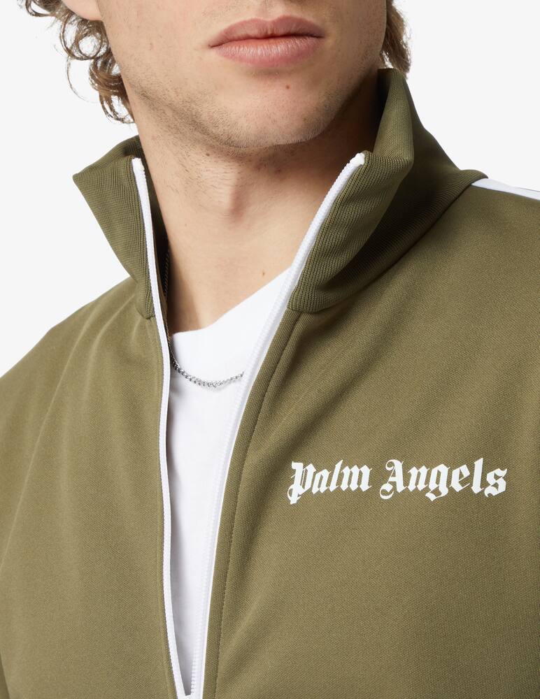rinascente Palm Angels Felpa tuta classica - Oliva
