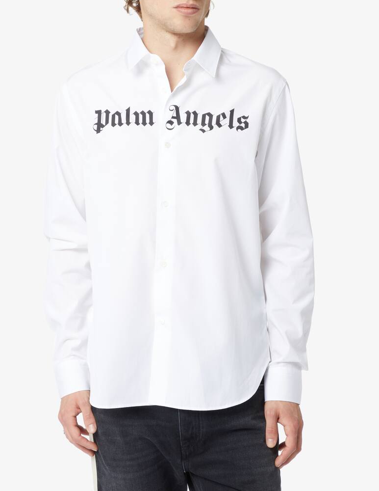 Palm Angels Logo shirt - White - picture 1 Palm Angels Logo shirt - White - picture 1