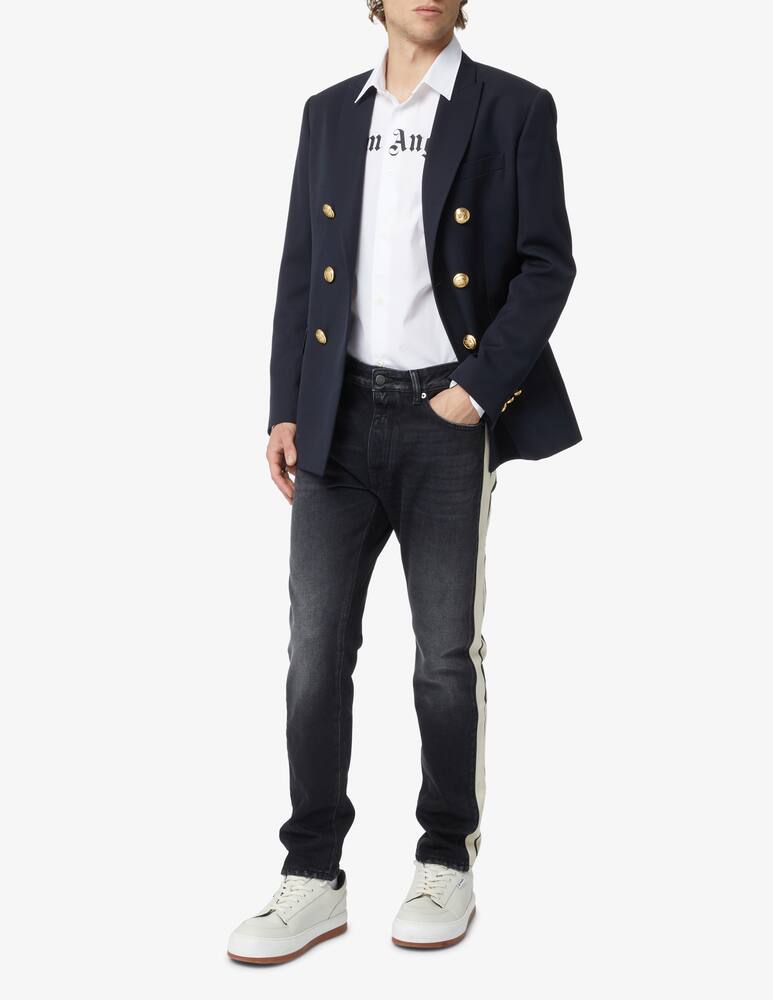 rinascente Palm Angels Camicia manica lunga con logo - Bianco