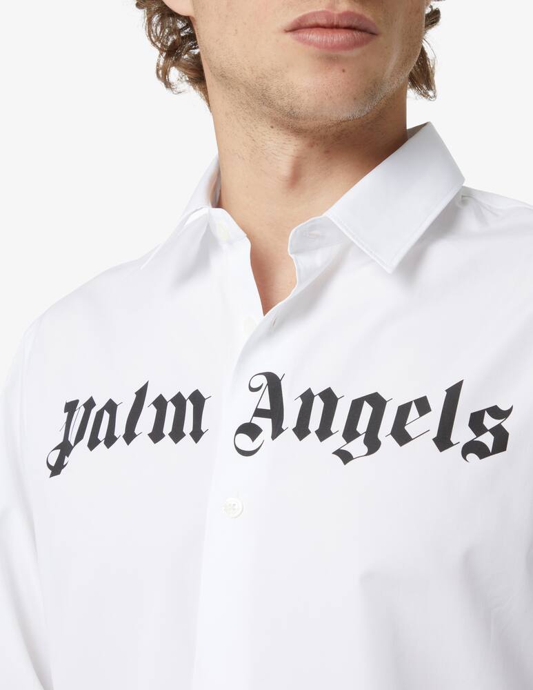 Palm Angels Logo shirt - White - picture 4 Palm Angels Logo shirt - White - picture 4