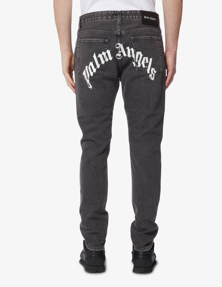 rinascente Palm Angels 5 pocket trousers curved logo back 
