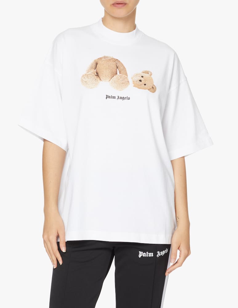 rinascente Palm Angels Cotton t-shirt with bear - white