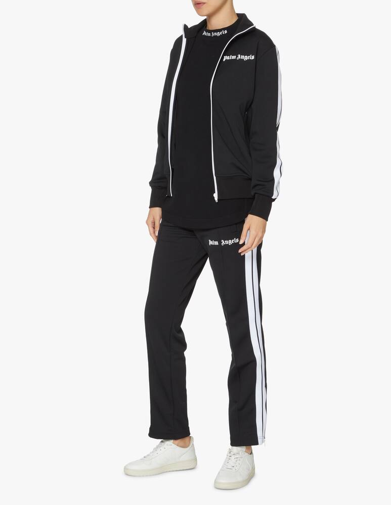 rinascente Palm Angels Hoodie with zip and logo - black