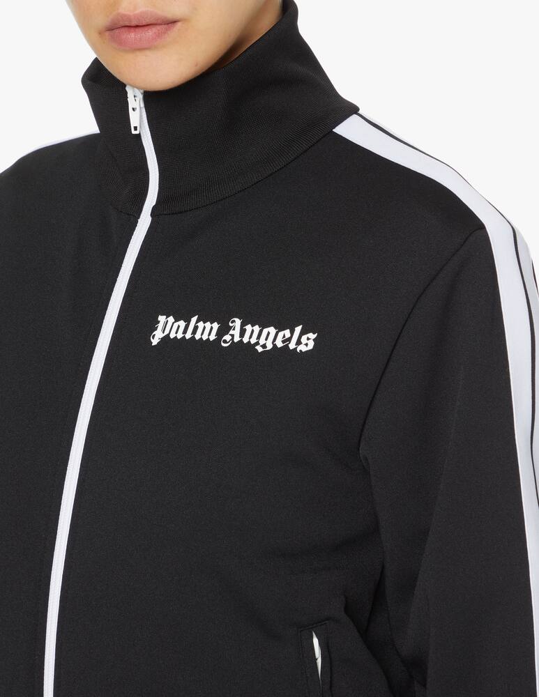 rinascente Palm Angels Hoodie with zip and logo - black
