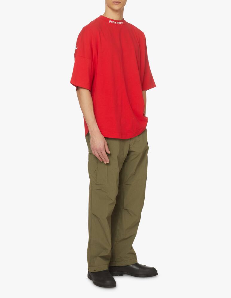 rinascente Palm Angels Maglietta over classic logo - rosso