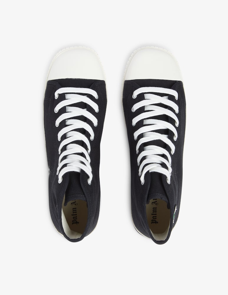 rinascente Palm Angels Hi top palm embroidery sneakers - Black