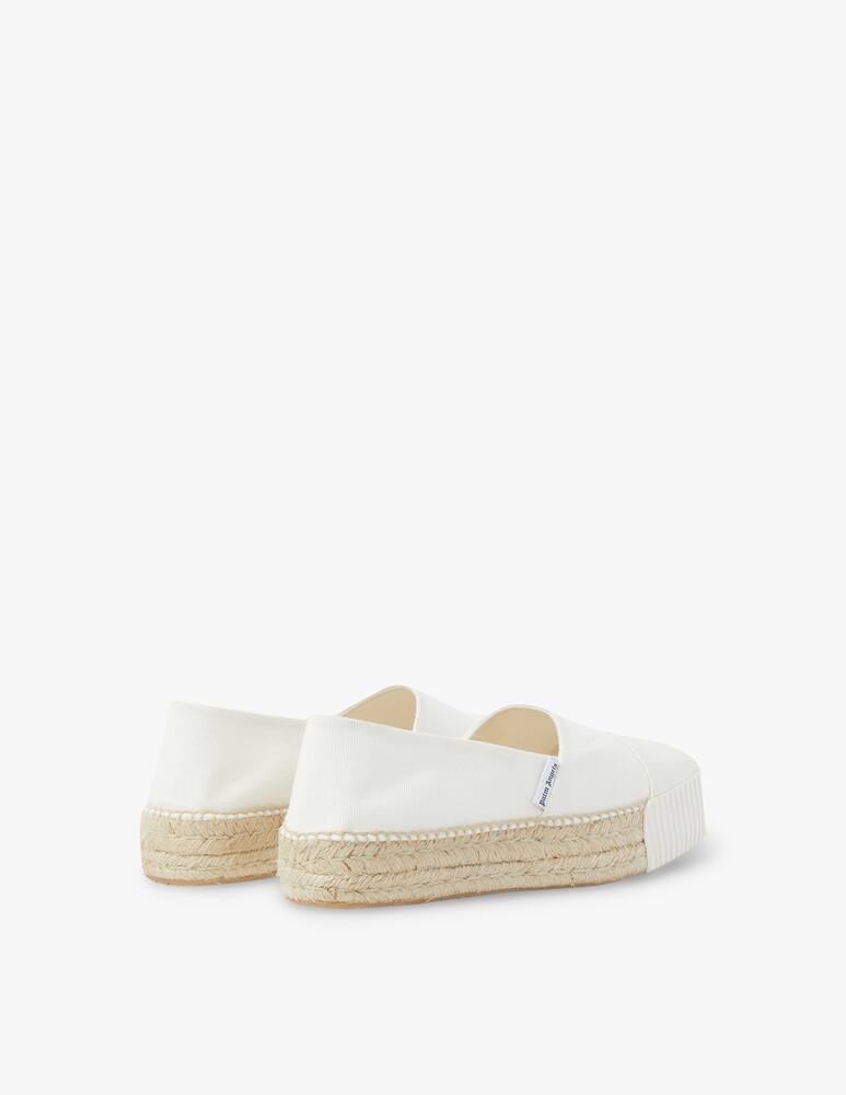 rinascente Palm Angels Espadrillas con zeppa - bianco