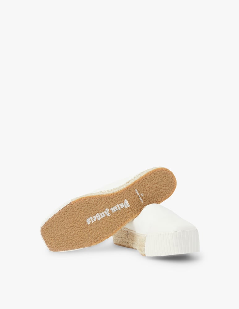 rinascente Palm Angels Espadrillas con zeppa - bianco