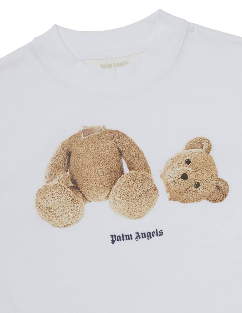 rinascente Palm Angels Maglietta manica corta bear - Bianco