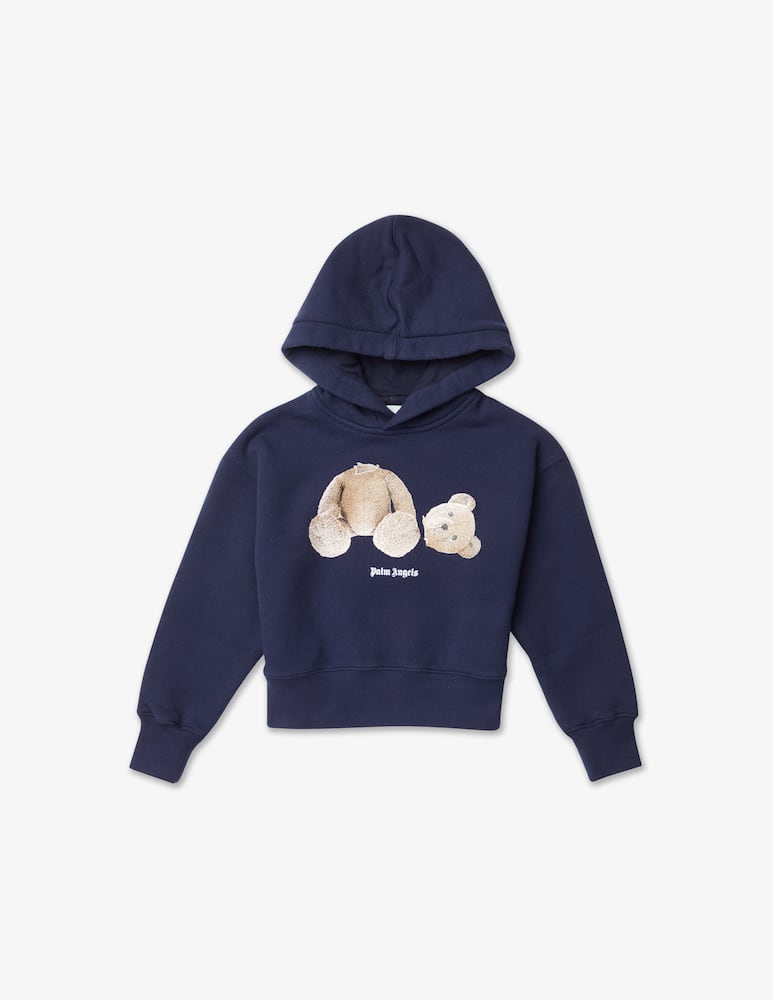 Palm Angels Felpa con cappuccio bear - Blu - immagine 1 Palm Angels Felpa con cappuccio bear - Blu - immagine 1