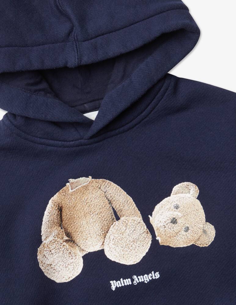 Palm Angels Felpa con cappuccio bear - Blu - immagine 2 Palm Angels Felpa con cappuccio bear - Blu - immagine 2
