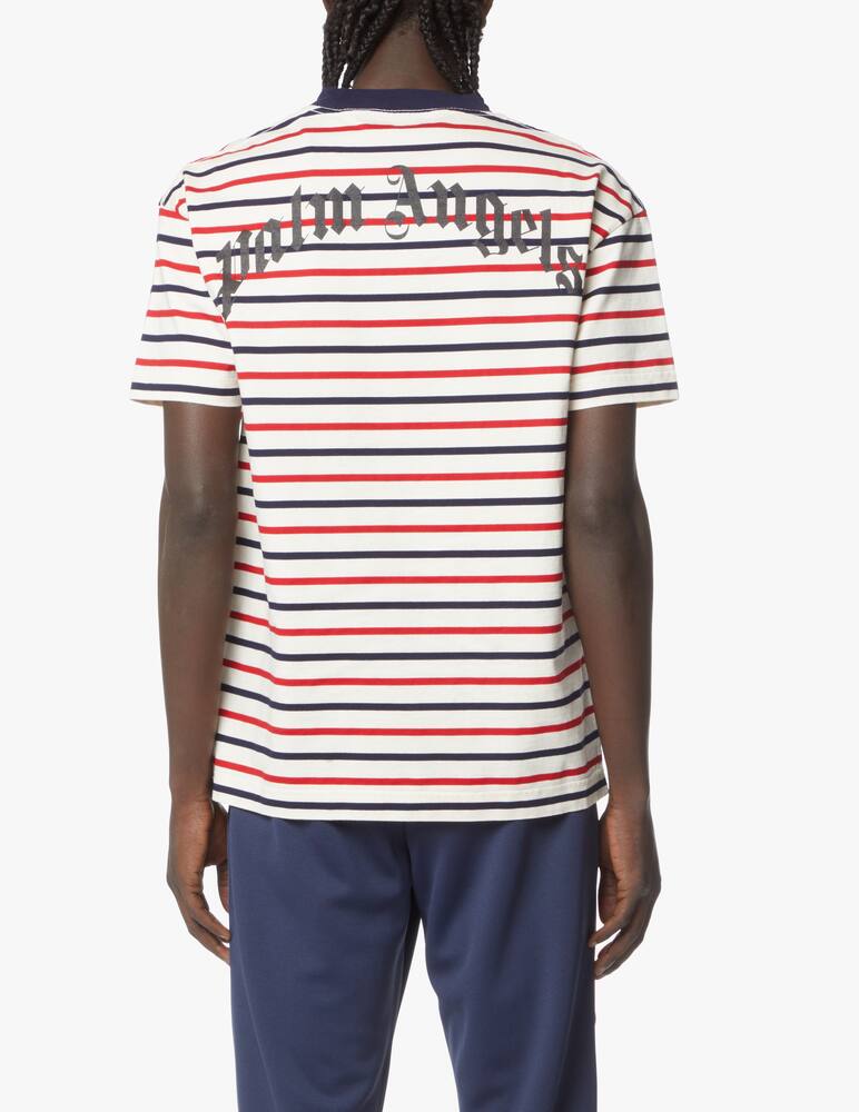 rinascente Palm Angels Pa bear stripes classic t-shirt - red