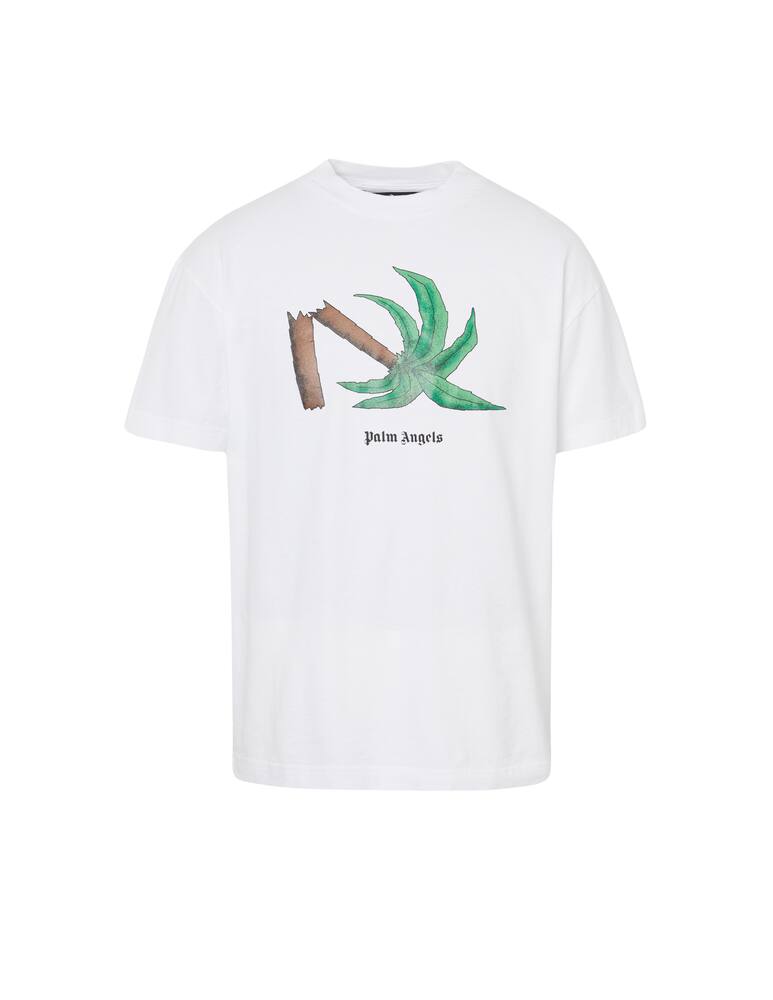 rinascente Palm Angels Broken palm classic t-shirt - white
