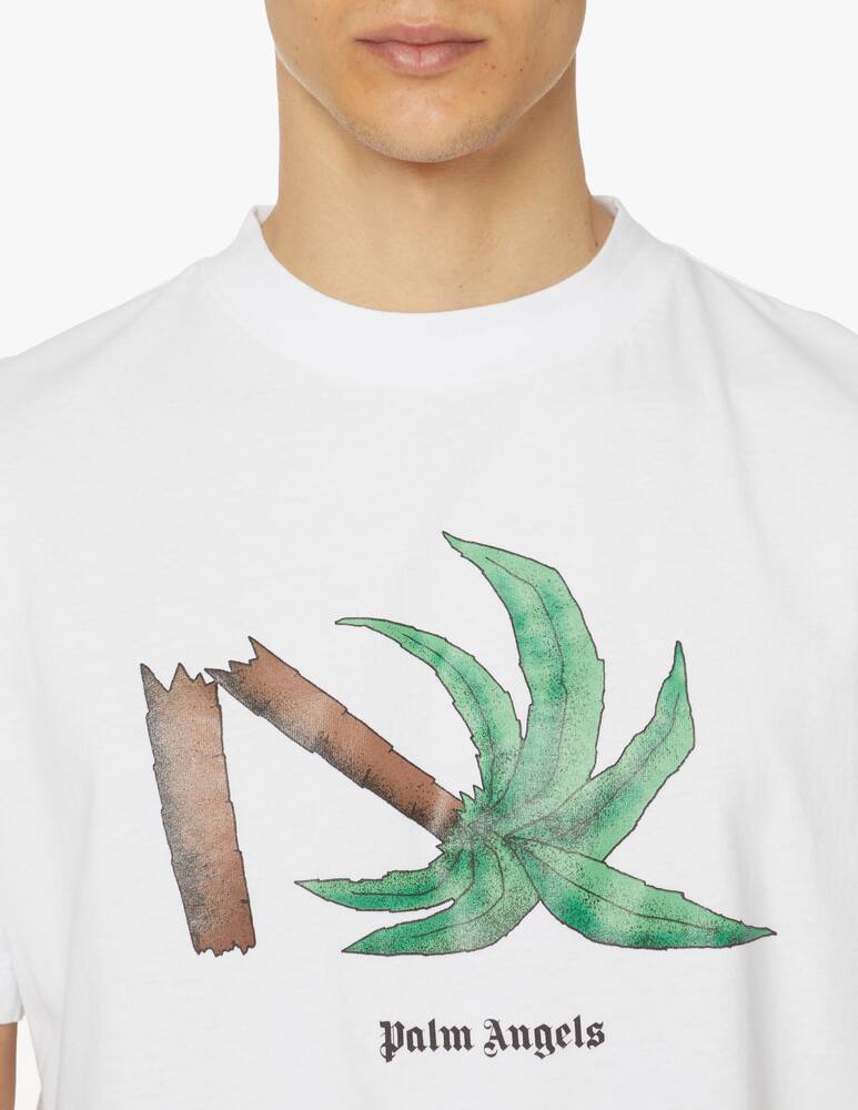 rinascente Palm Angels Broken palm classic t-shirt - white