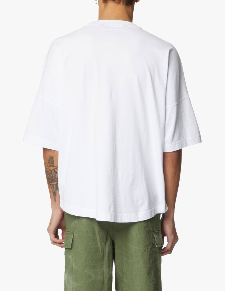 rinascente Palm Angels Maglietta over seasonal con logo - bianco