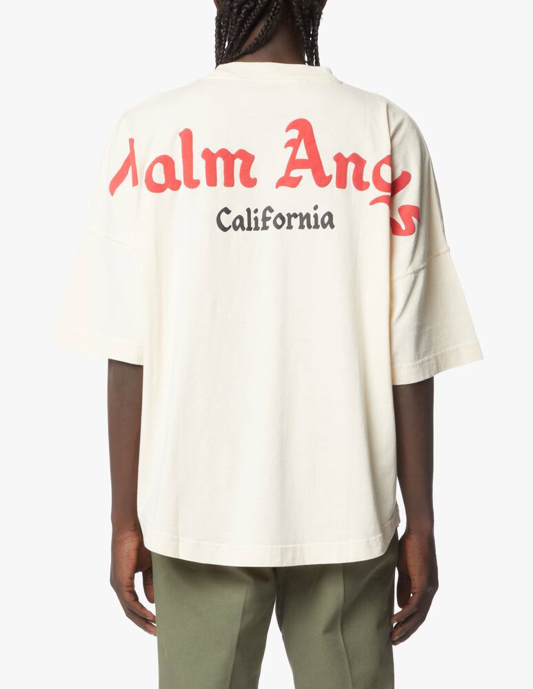 rinascente Palm Angels Maglietta over california logo - bianco