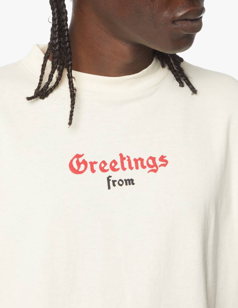 rinascente Palm Angels Maglietta over california logo - bianco