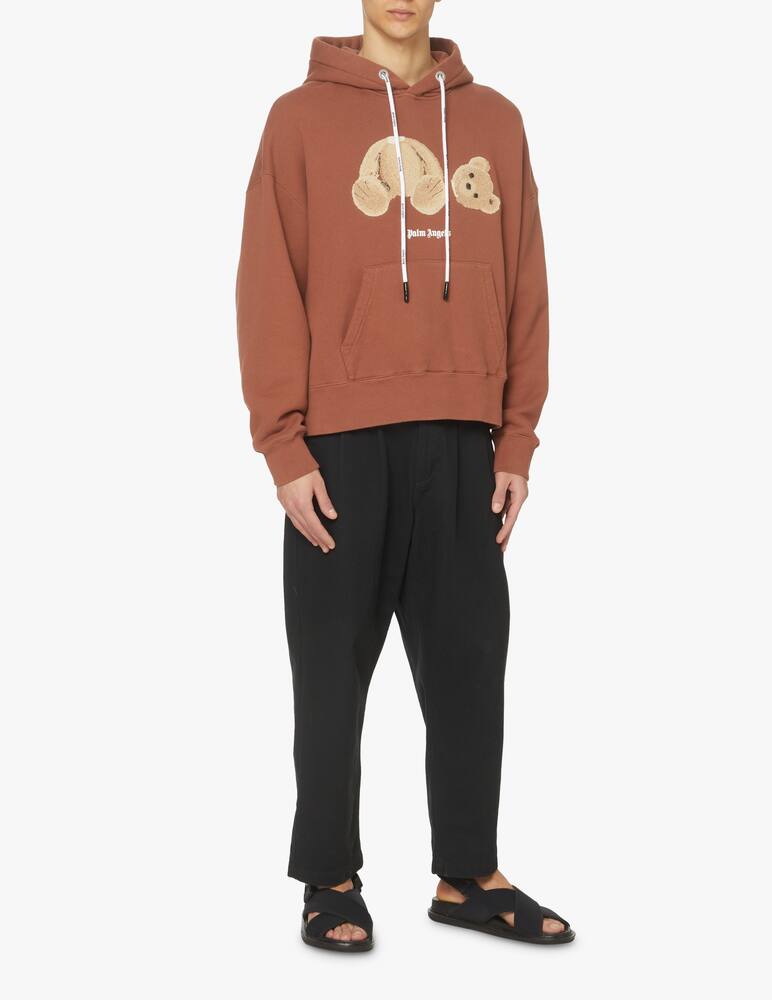 rinascente Palm Angels Felpa con cappuccio bear - marrone