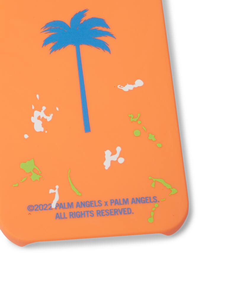 rinascente Palm Angels Painted palm iphone case 12 12pro - orange