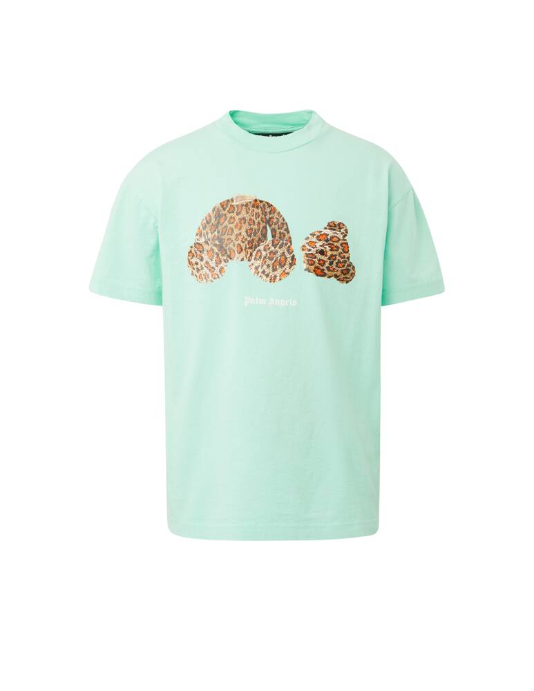 rinascente Palm Angels Leo bear classic t-shirt - green