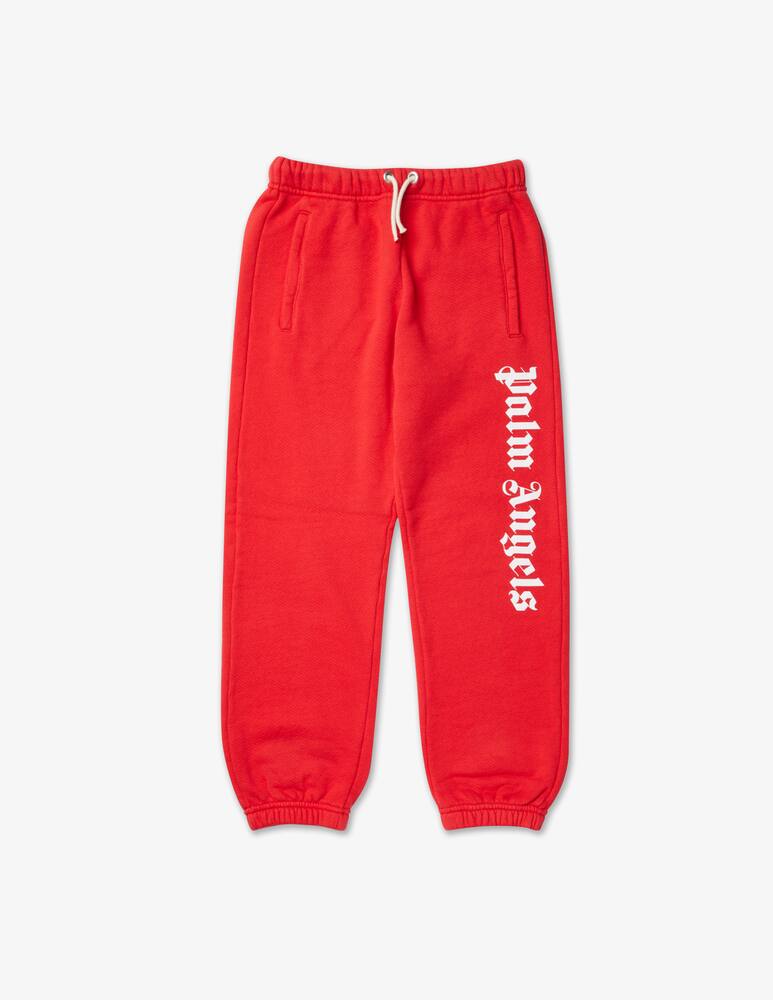 rinascente Palm Angels Pantaloni tuta jogging over logo - Rosso