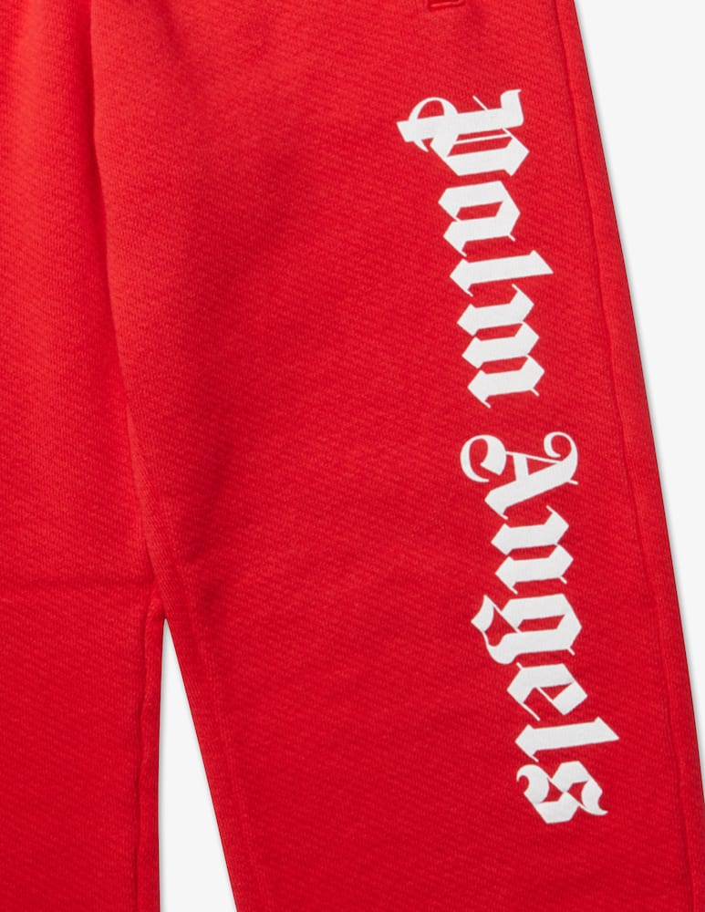 rinascente Palm Angels Pantaloni tuta jogging over logo - Rosso