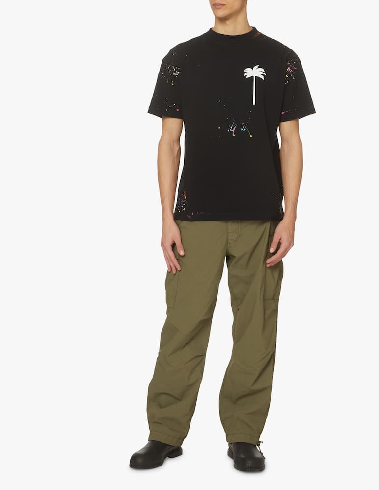 rinascente Palm Angels Maglietta manica corta classic painted - nero