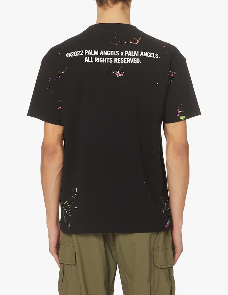 rinascente Palm Angels Maglietta manica corta classic painted - nero