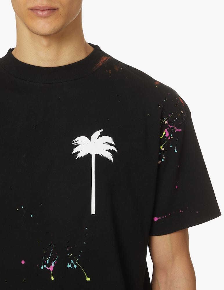 rinascente Palm Angels Maglietta manica corta classic painted - nero