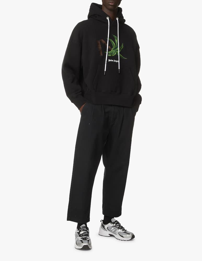 rinascente Palm Angels Felpa con cappuccio broken palm 