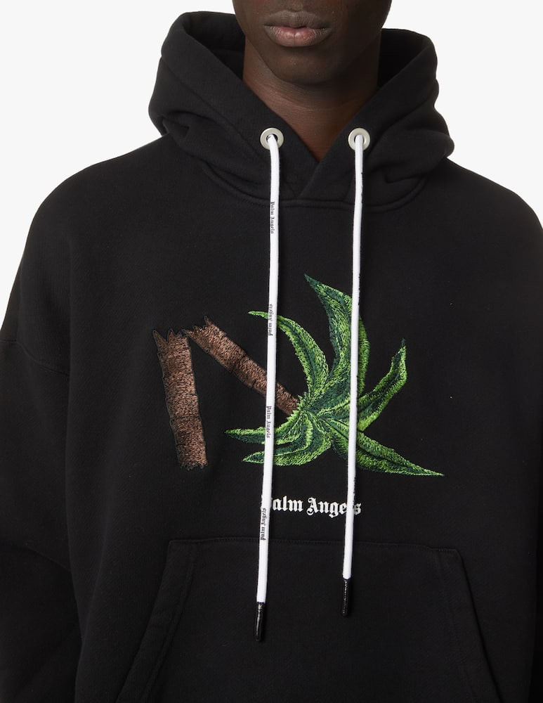 rinascente Palm Angels Felpa con cappuccio broken palm 