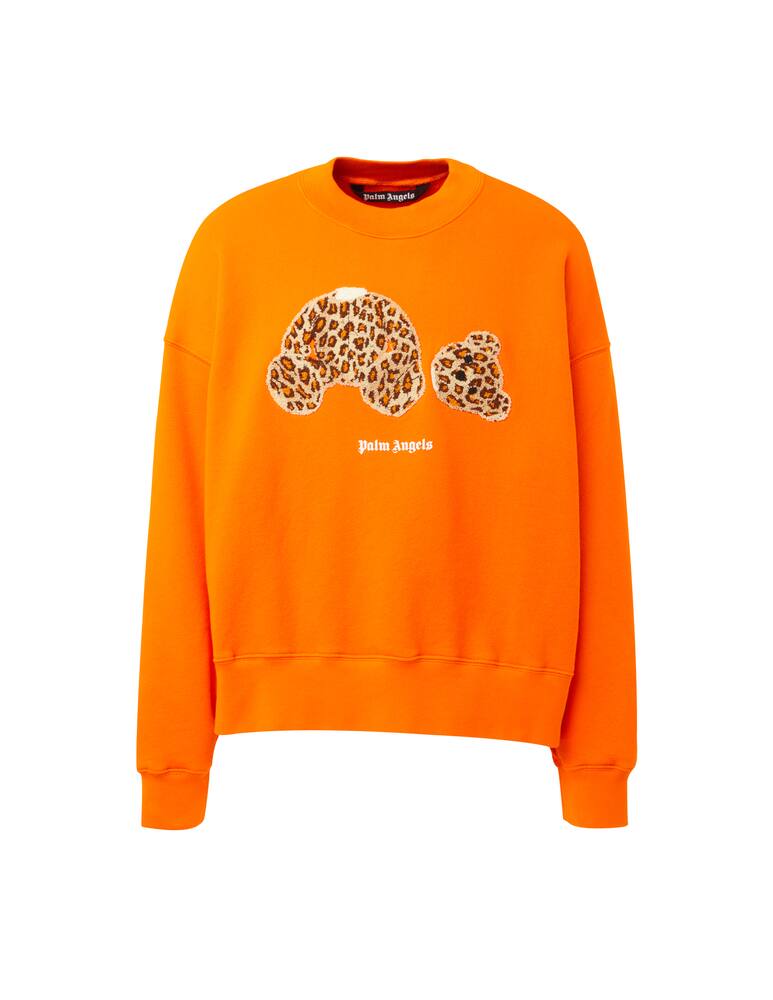 rinascente Palm Angels Leopard bear crewneck - orange