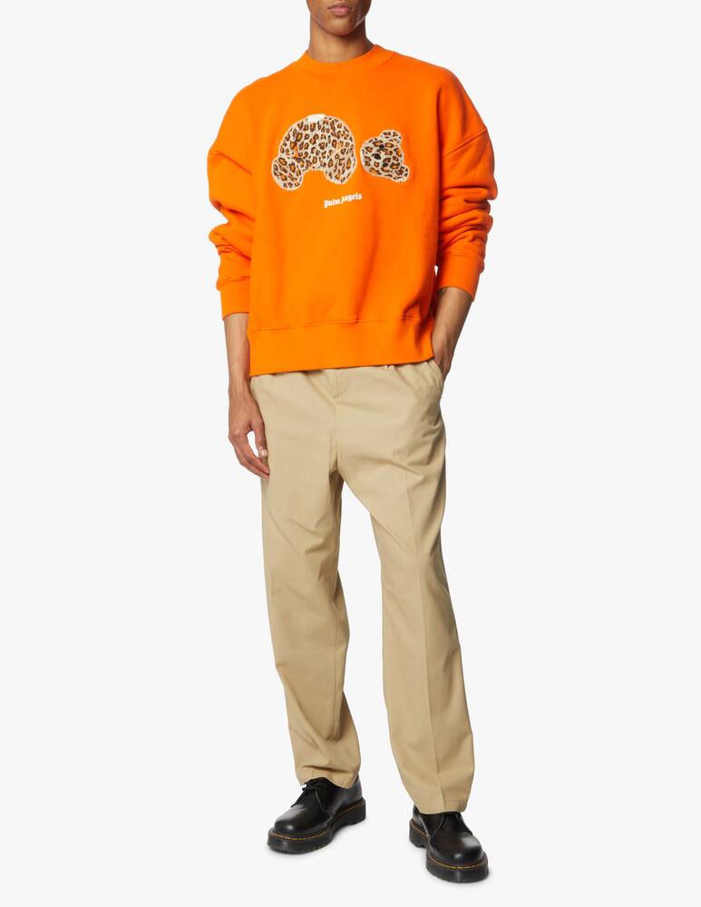 rinascente Palm Angels Leopard bear crewneck - orange