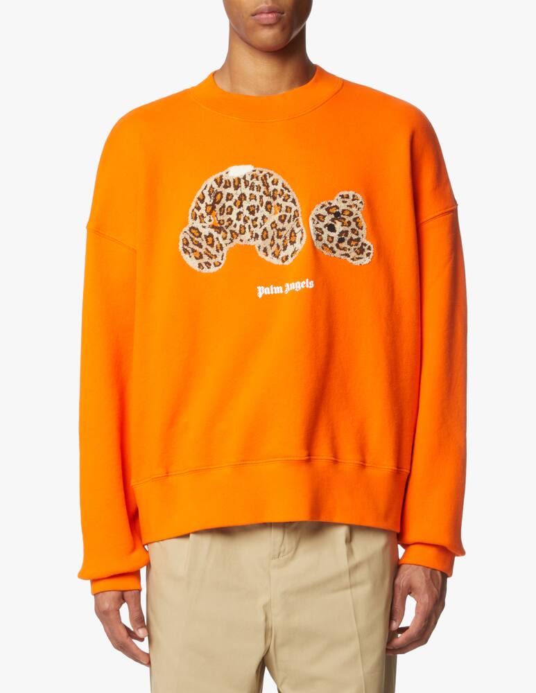 rinascente Palm Angels Leopard bear crewneck - orange