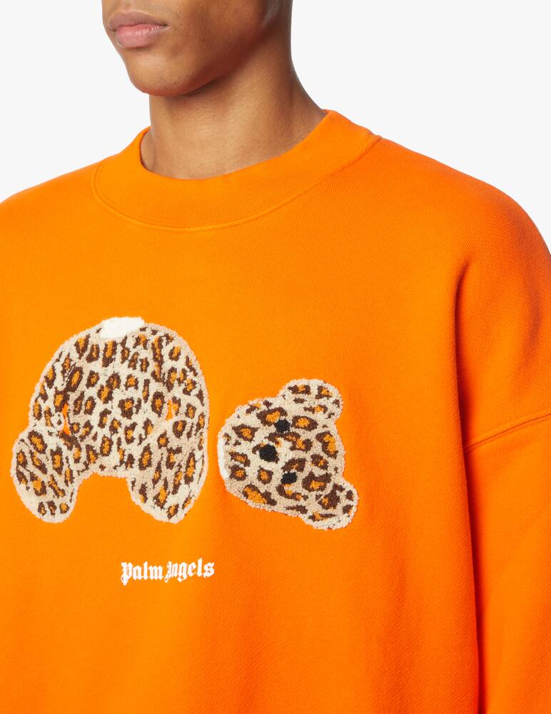 rinascente Palm Angels Leopard bear crewneck - orange