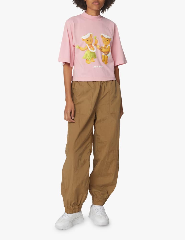 Palm Angels T-shirt in cotone con orsetto - rosa - immagine 2 Palm Angels T-shirt in cotone con orsetto - rosa - immagine 2