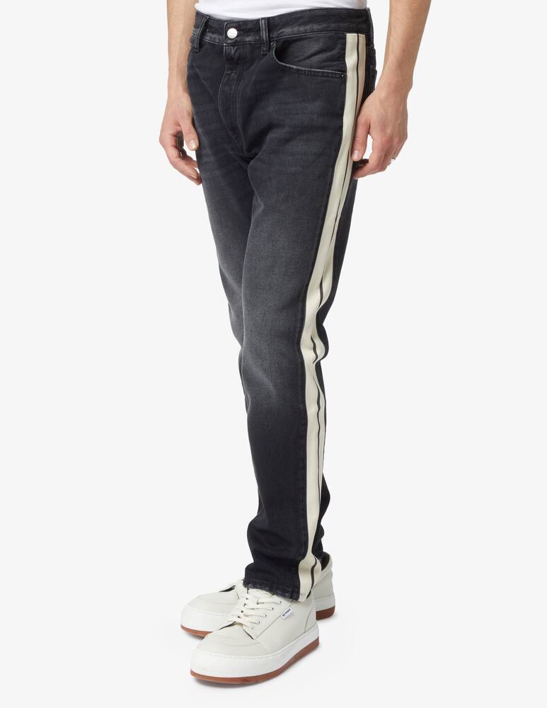 rinascente Palm Angels Pantalone track in jeans nero lavato 