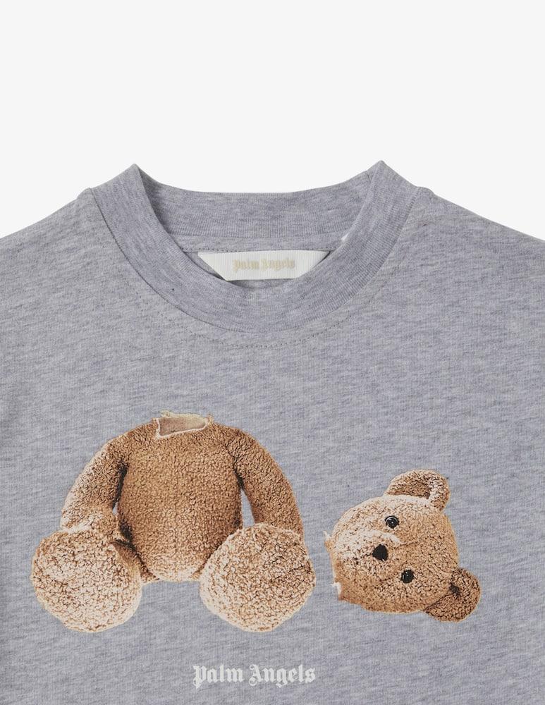 rinascente Palm Angels T-shirt in cotone bear - Grigio